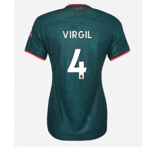Liverpool Virgil van Dijk #4 Tredje Tröja Dam 2022-23 Korta ärmar